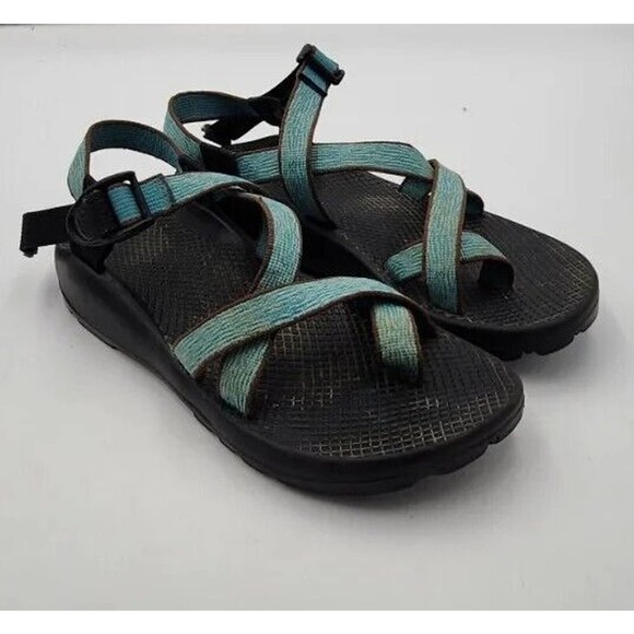 Chaco Shoes - Chaco ZX2 Unaweep Comfort Sandals Black Zebra Aqua J100788 Womens Size 9 M US